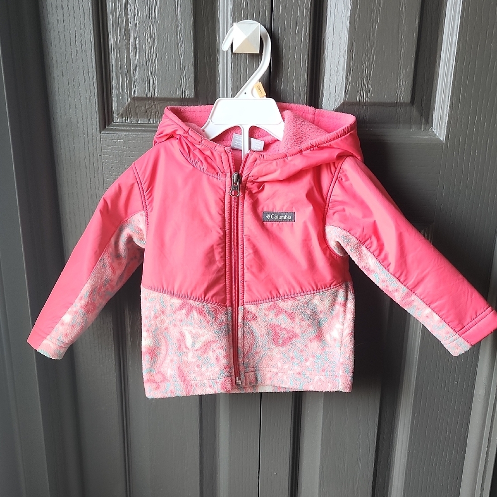2/15$ Columbia Kids Pink Patterned Jacket